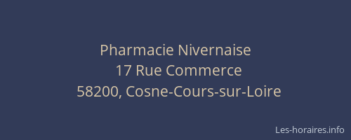Pharmacie Nivernaise