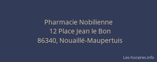 Pharmacie Nobilienne