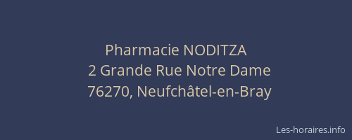 Pharmacie NODITZA