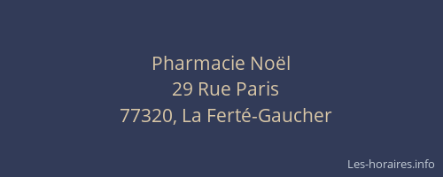Pharmacie Noël