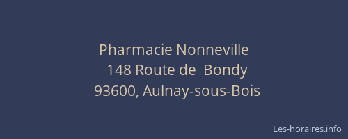Pharmacie Nonneville
