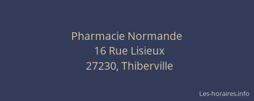 Pharmacie Normande