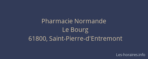Pharmacie Normande