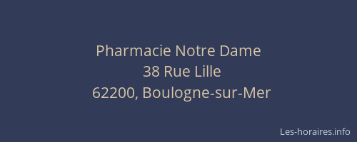 Pharmacie Notre Dame