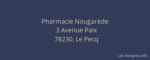 Pharmacie Nougarède