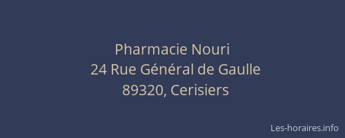 Pharmacie Nouri