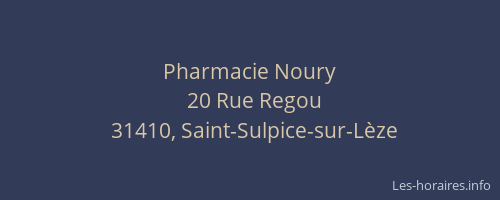 Pharmacie Noury