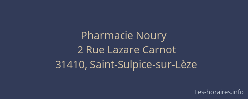 Pharmacie Noury