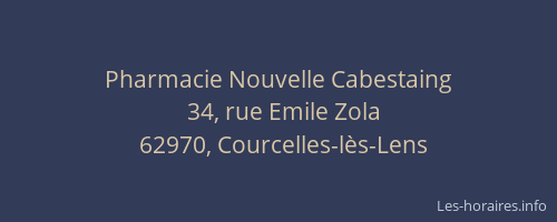 Pharmacie Nouvelle Cabestaing