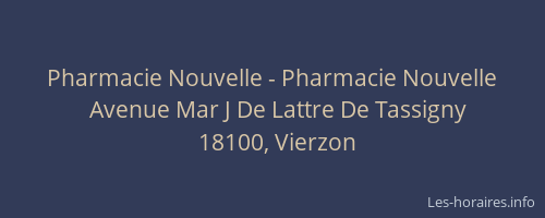 Pharmacie Nouvelle - Pharmacie Nouvelle