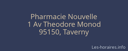 Pharmacie Nouvelle