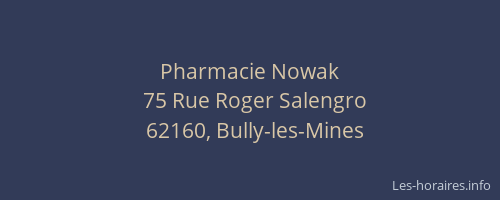Pharmacie Nowak