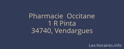 Pharmacie  Occitane