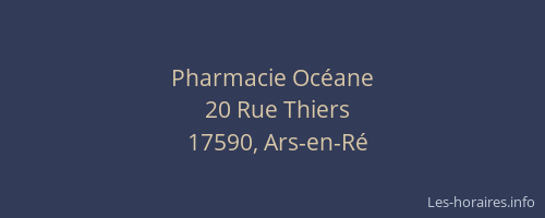 Pharmacie Océane