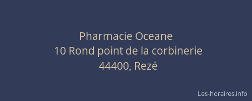 Pharmacie Oceane