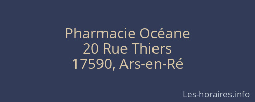 Pharmacie Océane