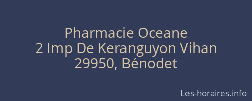 Pharmacie Oceane