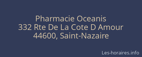 Pharmacie Oceanis