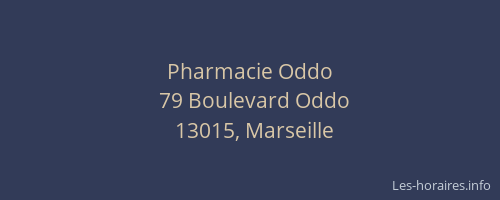 Pharmacie Oddo