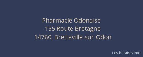 Pharmacie Odonaise