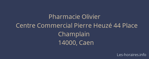 Pharmacie Olivier