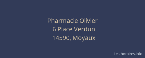 Pharmacie Olivier