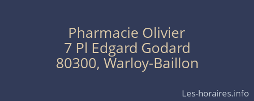 Pharmacie Olivier
