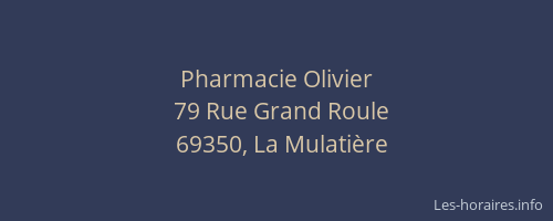 Pharmacie Olivier