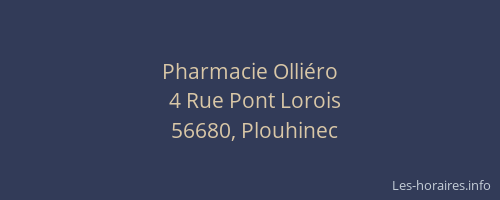 Pharmacie Olliéro