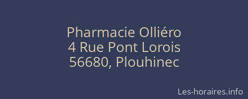 Pharmacie Olliéro