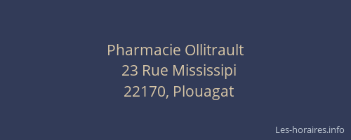Pharmacie Ollitrault