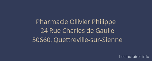 Pharmacie Ollivier Philippe