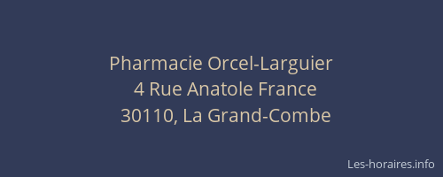 Pharmacie Orcel-Larguier