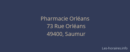 Pharmacie Orléans