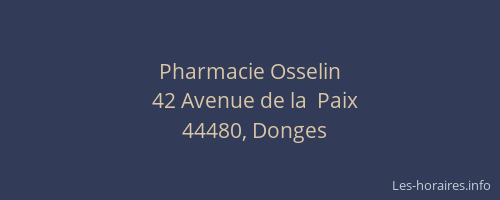 Pharmacie Osselin