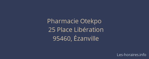 Pharmacie Otekpo