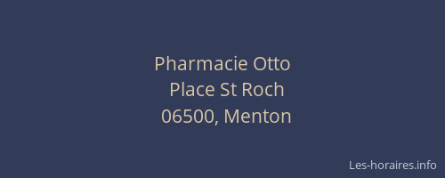 Pharmacie Otto