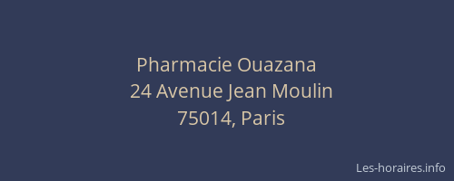 Pharmacie Ouazana