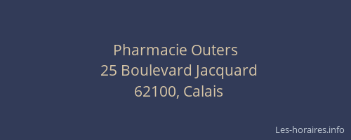 Pharmacie Outers