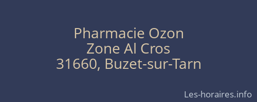 Pharmacie Ozon