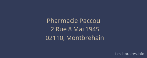 Pharmacie Paccou