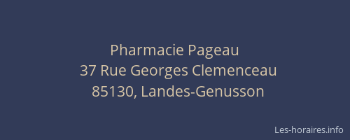 Pharmacie Pageau