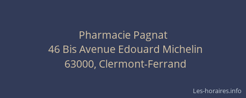 Pharmacie Pagnat