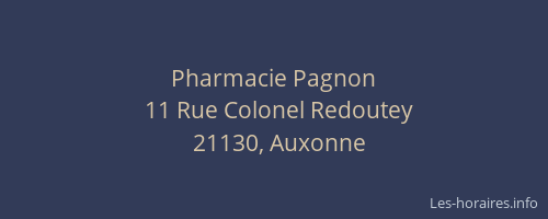 Pharmacie Pagnon