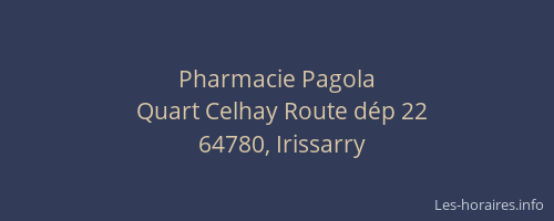Pharmacie Pagola