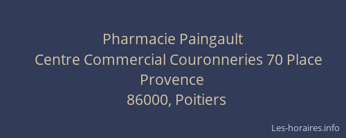 Pharmacie Paingault