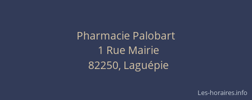 Pharmacie Palobart