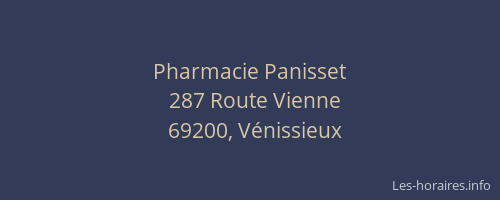 Pharmacie Panisset