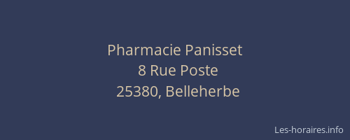 Pharmacie Panisset