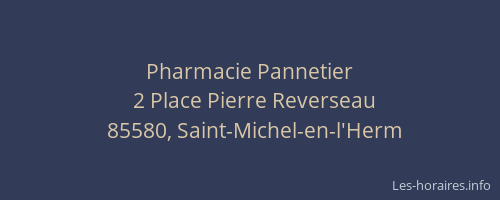Pharmacie Pannetier